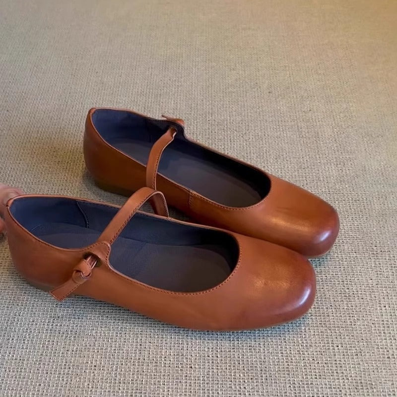 Damen Ballerinas mit elegantem Riemenverschluss und weicher Innensohle Drune