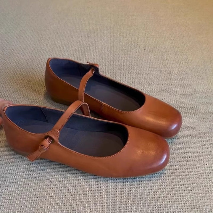 Damen Ballerinas mit elegantem Riemenverschluss und weicher Innensohle Drune