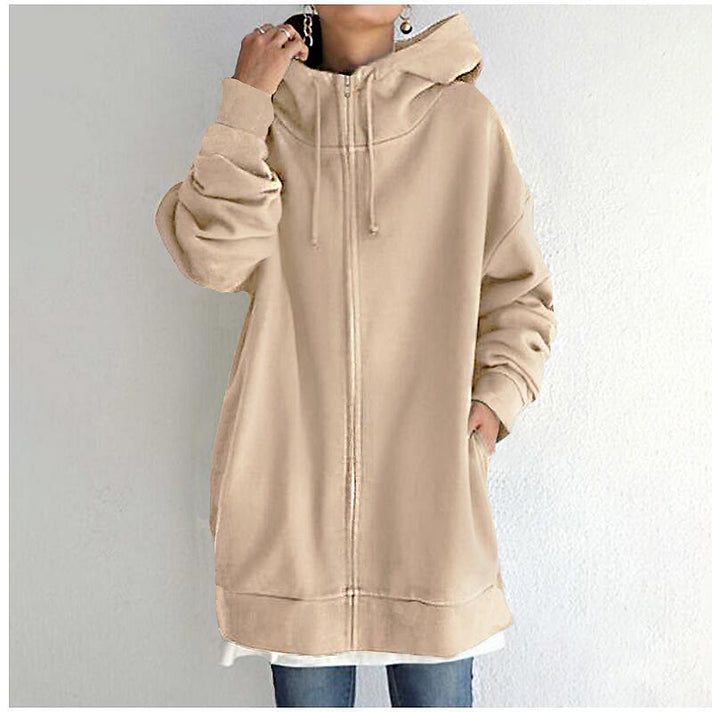Damen Kapuzenjacke im lässigen Oversized-Schnitt mit praktischen Taschen Drune