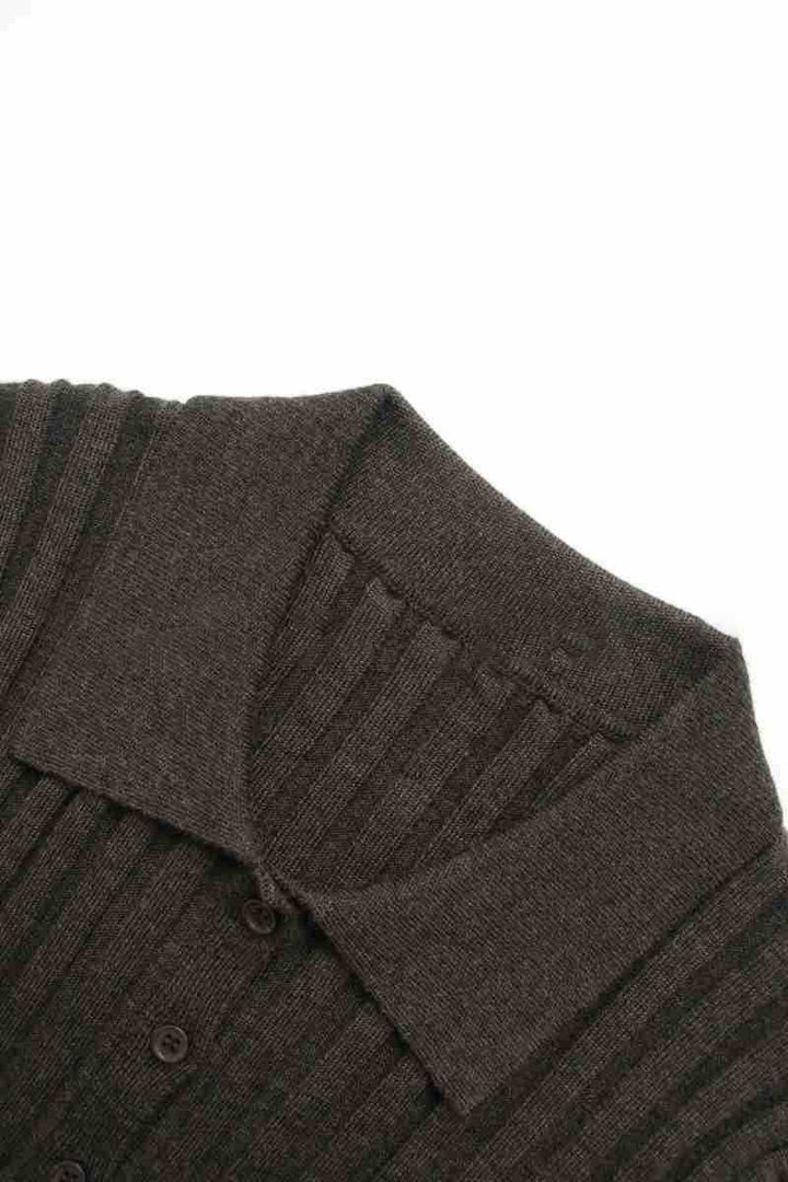 Damen Rippstrickhemden mit schlankem Schnitt Drune