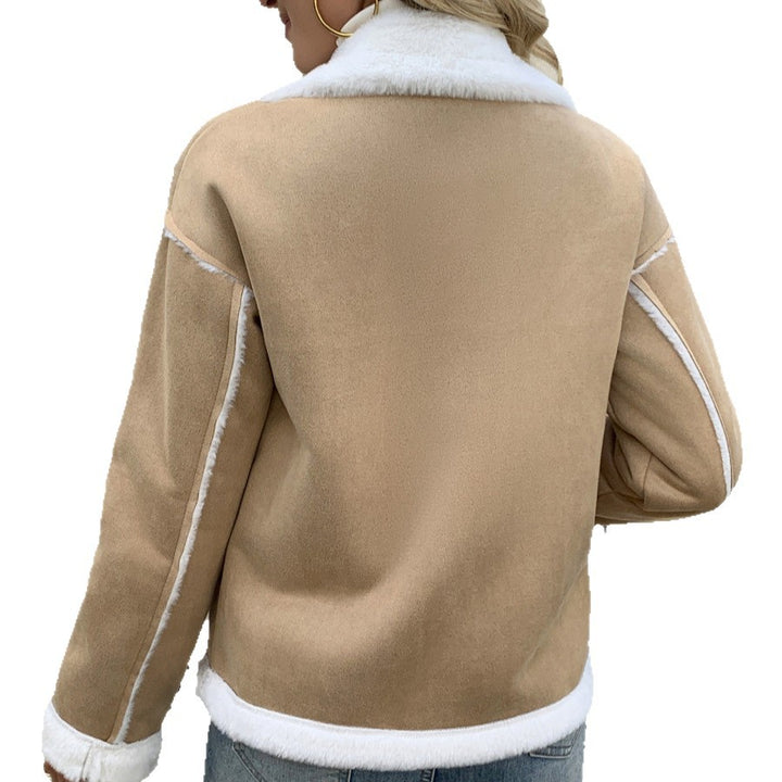 Damen Übergangsjacke mit gefüttertem Kragen und seitlichen Taschen Drune