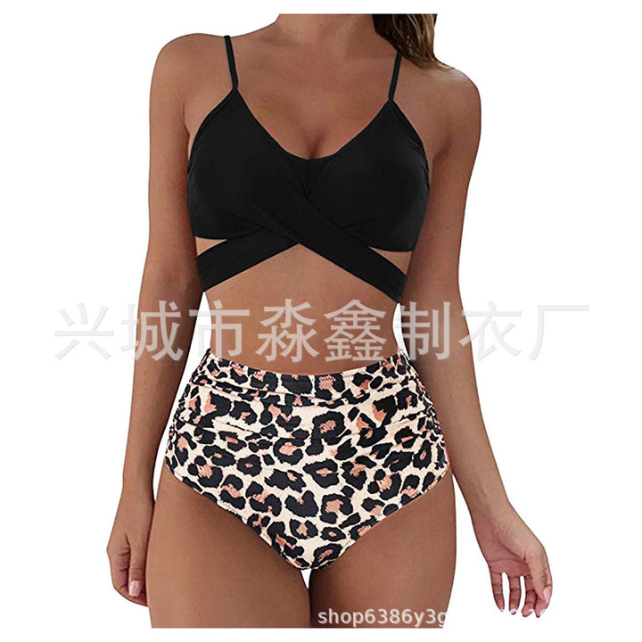 Damen Crop-Top Bikini-Set mit geflochtenem Design Drune