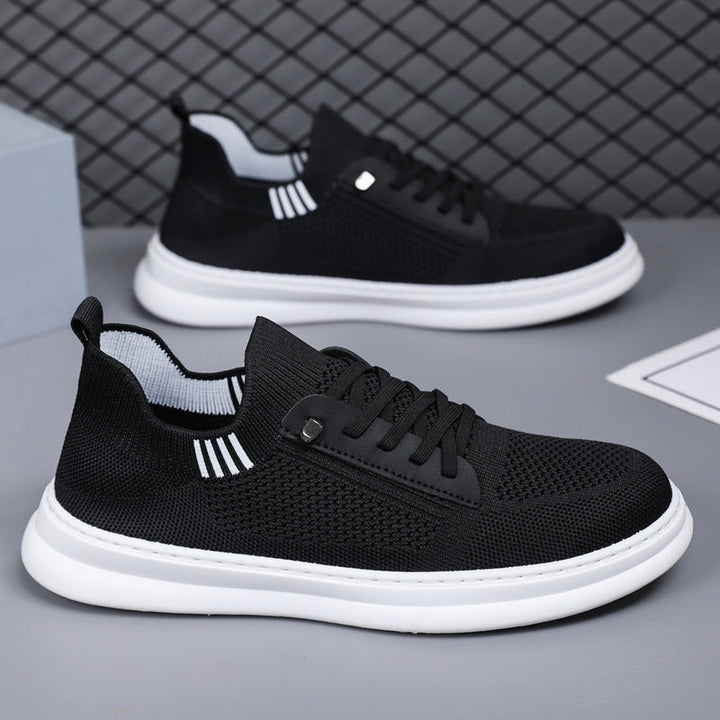 Herren Sneakers mit atmungsaktiver Strickoberfläche und rutschfester Sohle Drune