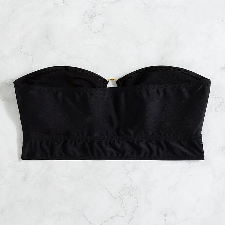Damen Bandeau-Bikinioberteil mit eleganten Goldakzenten Drune