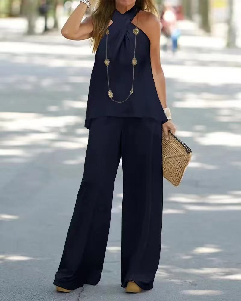 Damen eleganter Sommer-Jumpsuit Drune