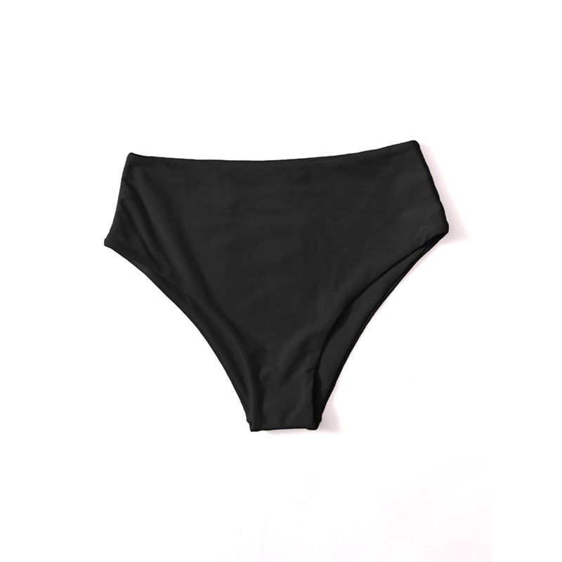 Damen Hochgeschnittener Bikini-Hosenteil mit elegantem Bund Drune