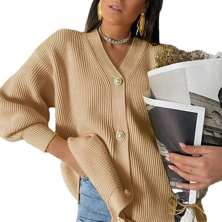 Damen gemütlicher Oversize-Kardie Drune
