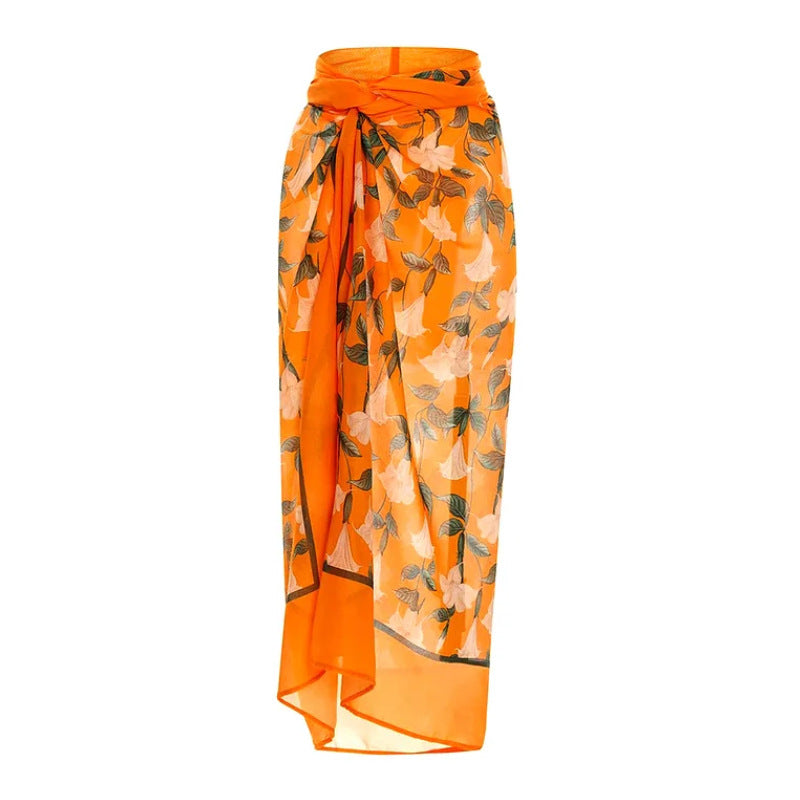 Damen Einteiliger Badeanzug mit floralem Cut-Out und Rüschen Drune