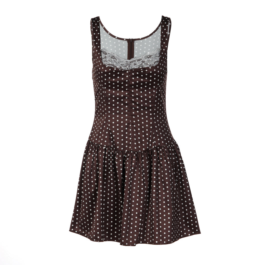 Damen Kleid mit schmeichelndem Schnitt und Spitzendetails Drune