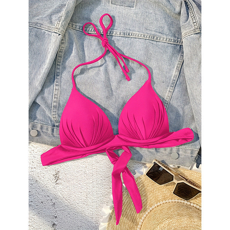 Damen Triangel-Bikini-Oberteil mit verstellbaren Bindebändern Drune