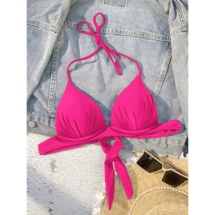 Damen Triangel-Bikini-Oberteil mit verstellbaren Bindebändern Drune