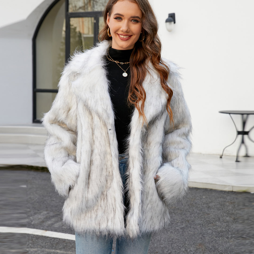 Damen Kunstpelzjacke Drune
