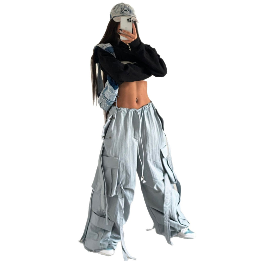 Damen Cargo-Hose mit stylischen Schnürdetails und lässigem Schnitt Drune