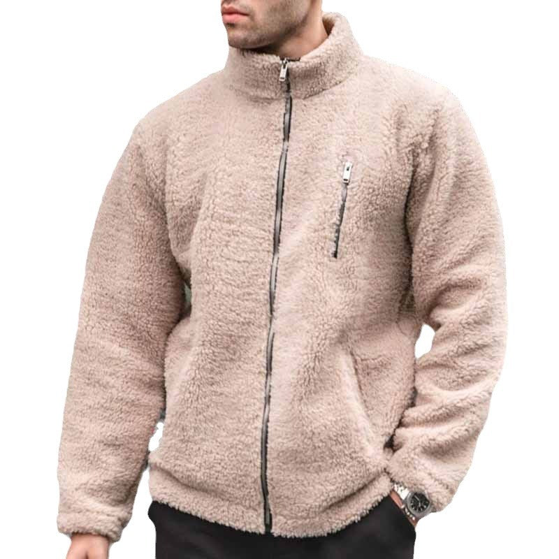 Herren kuschelige Fleecejacke mit praktischem Reißverschluss Drune