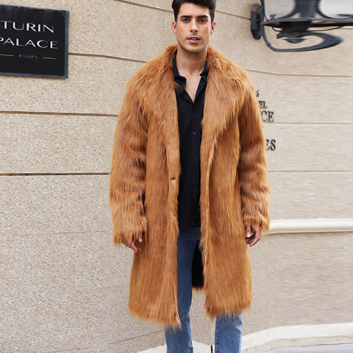 Herren Elegante und gemütliche Felljacke Drune