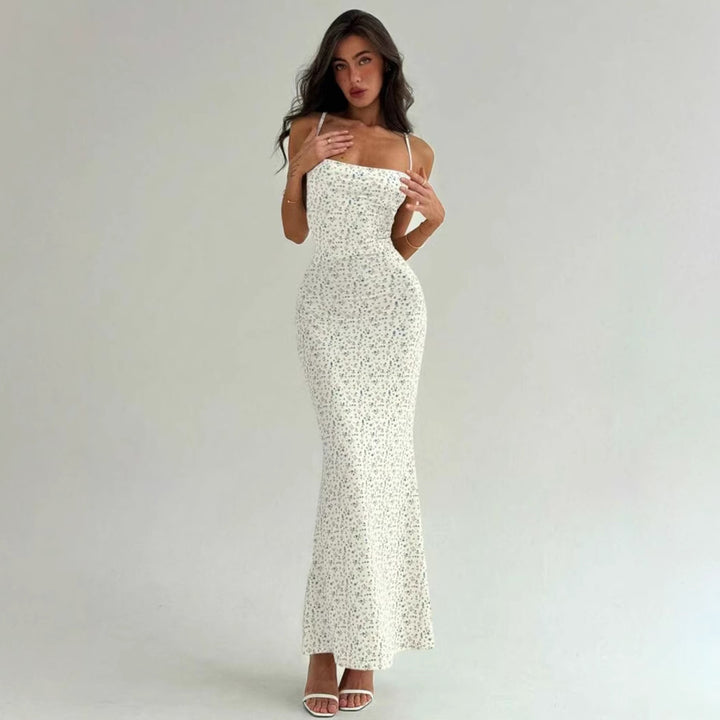 Damen Elegantes Maxikleid mit floralem Muster und schmalem Schnitt Drune