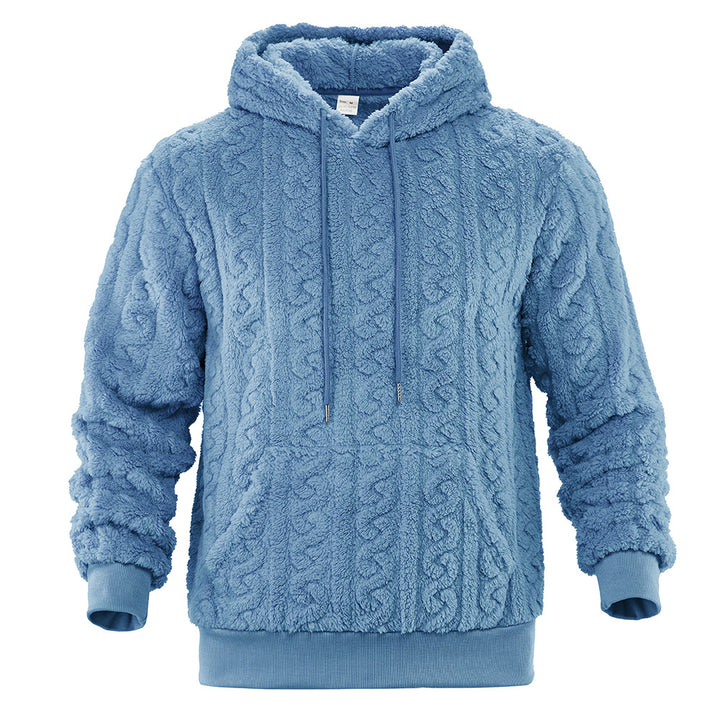 Damen Warmes Kapuzenpullover mit strukturiertem Wabenmuster Drune