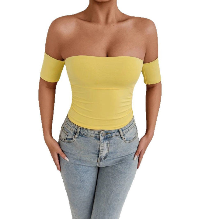 Damen Off-Shoulder Top mit figurformendem Schnitt Drune