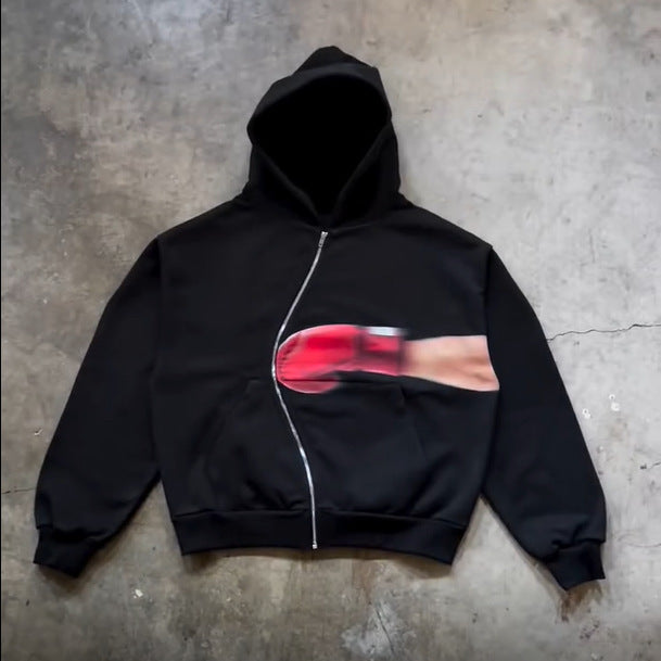 Damen Hoodie mit innovativem grafischem Design Drune
