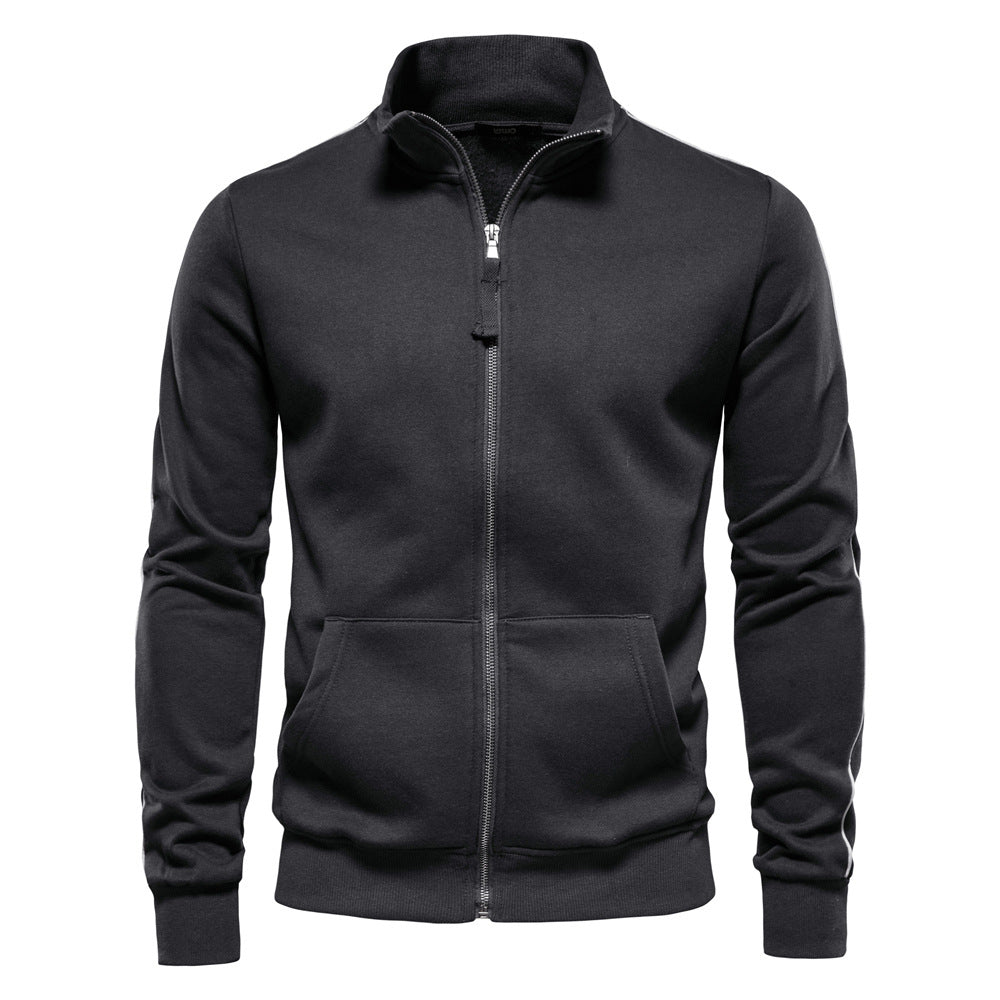 Herren Sportjacke mit hohem Kragen Drune