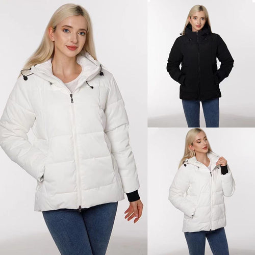 Damen gesteppte Winterjacke mit wasserabweisendem Außenmaterial und weichem Innenfutter Drune