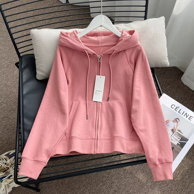 Damen lässige Kapuzenjacke mit sportlichem Schnitt Drune