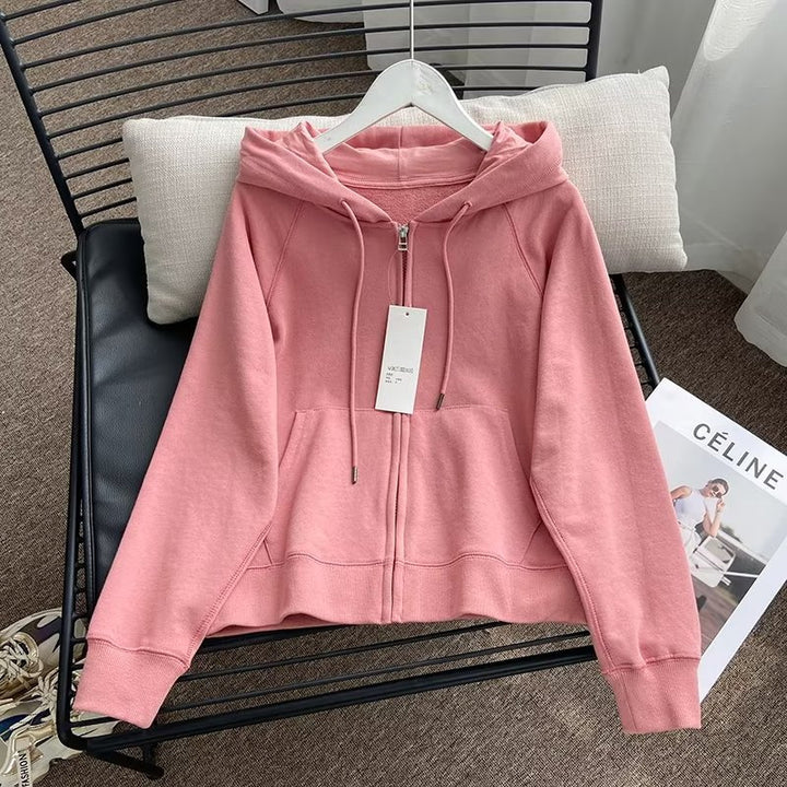 Damen lässige Kapuzenjacke mit sportlichem Schnitt Drune