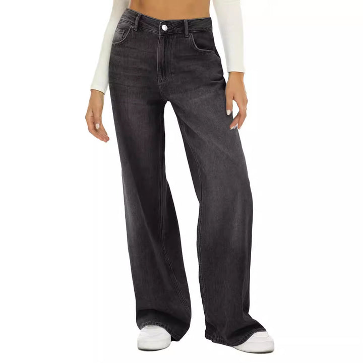 Damen lässige weite Jeans im urbanen Stil Drune