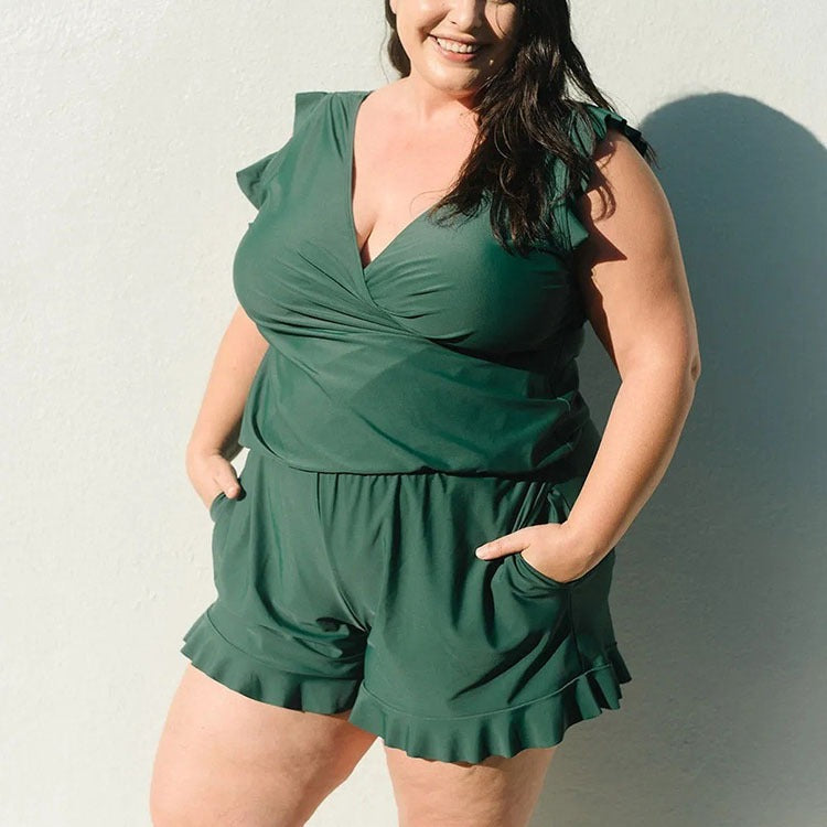 Damen Freizeit Overall mit floralem Design Drune