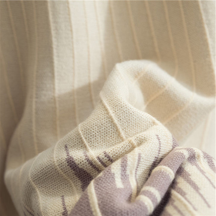 Damen Maxirock mit elegantem Wellenmuster und feiner Rippstruktur Drune