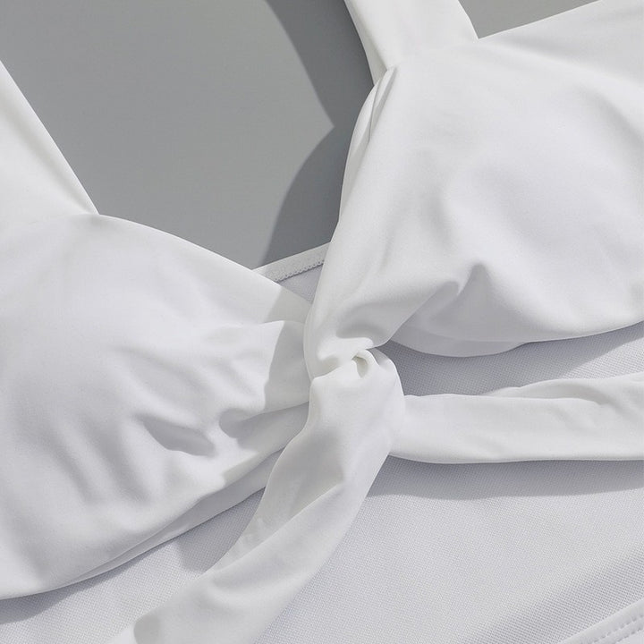 Damen Einteiler Badeanzug mit eleganten Rüschendetails Drune