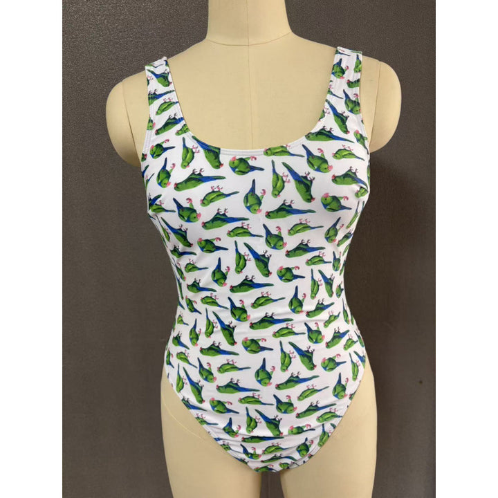 Damen Einteiler Badeanzug mit floralem Design und rutschfestem Schnitt Drune