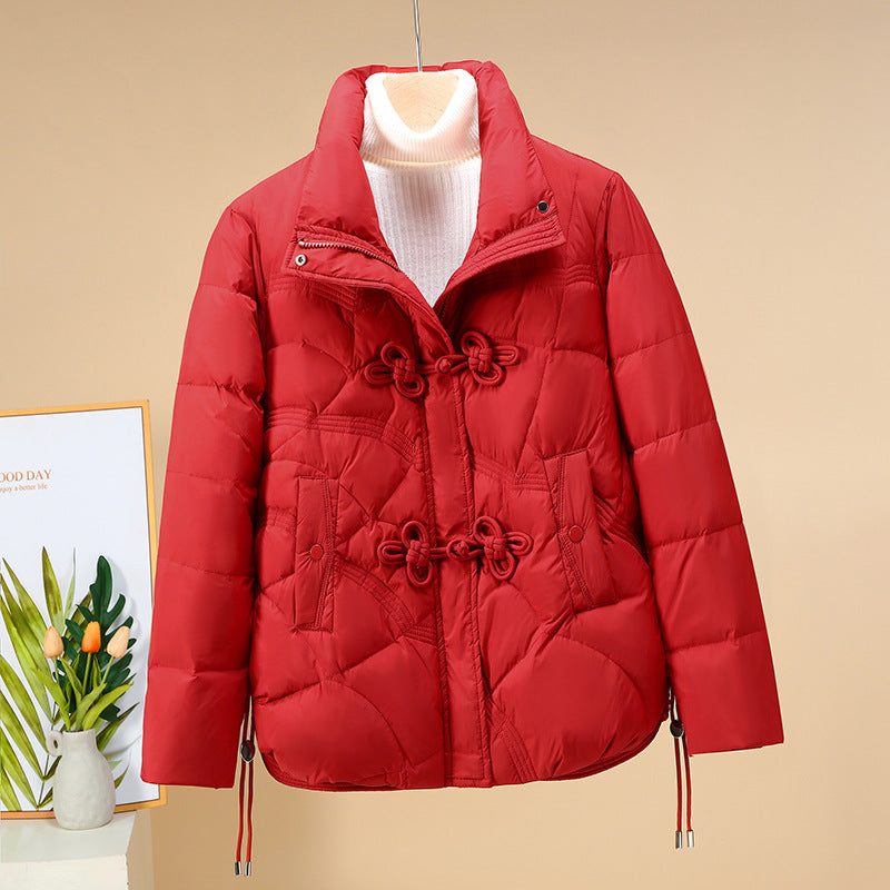 Damen Trendiger gepolsterter Blouson mit praktischen Schnürdetails Drune