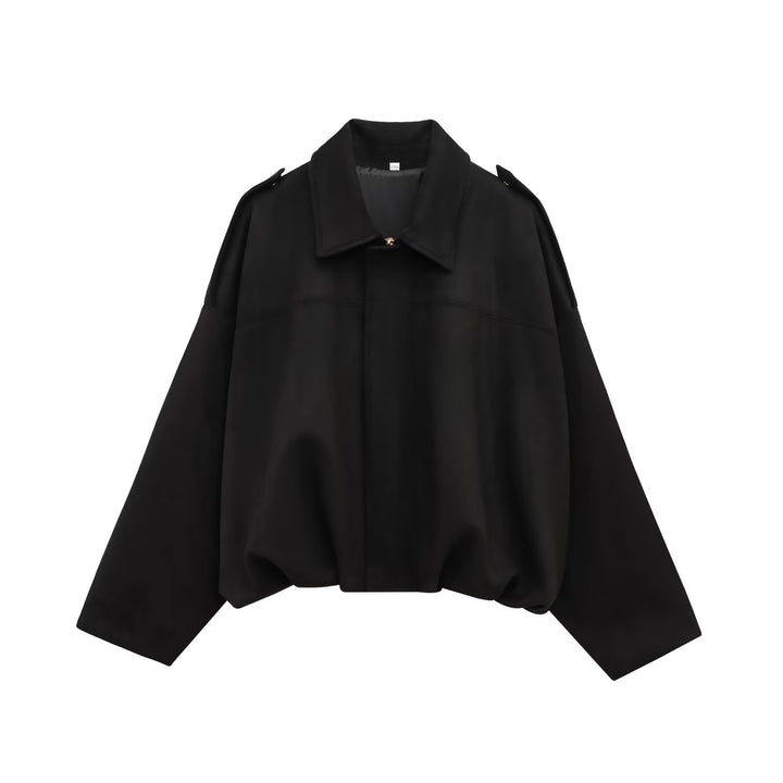Damen Oversizedjacke aus weichem Textil mit modernem Schnitt Drune