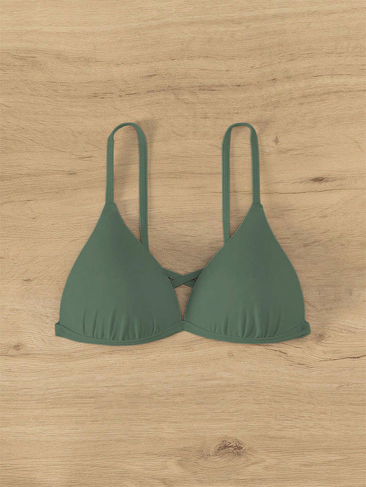 Damen Triangel-Bikinioberteil mit verstellbaren Trägern und elegantem Schnitt Drune