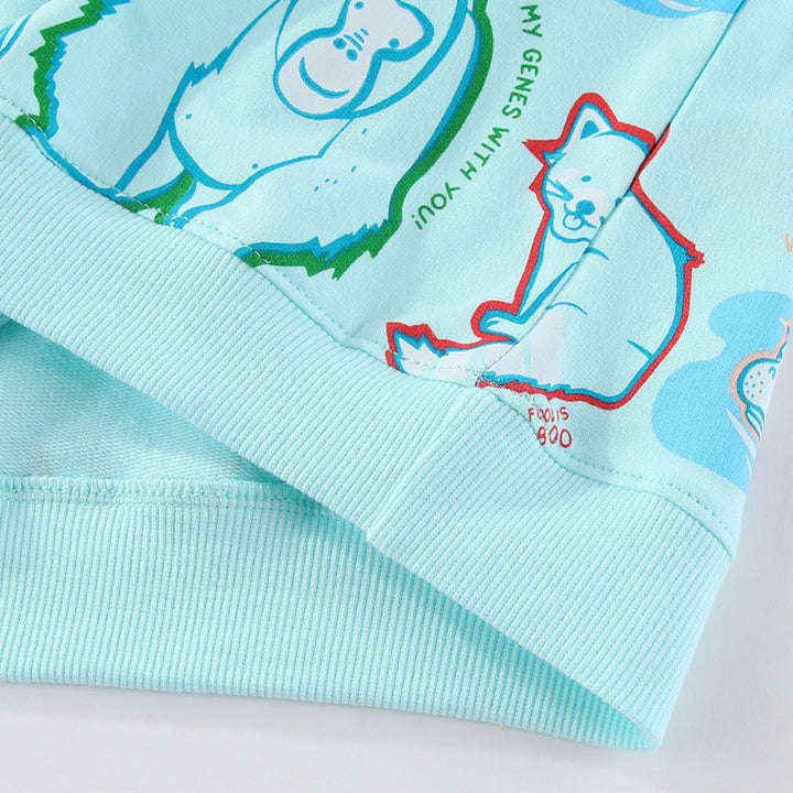 Jungen Sweatshirt mit tierischem Motiv Drune
