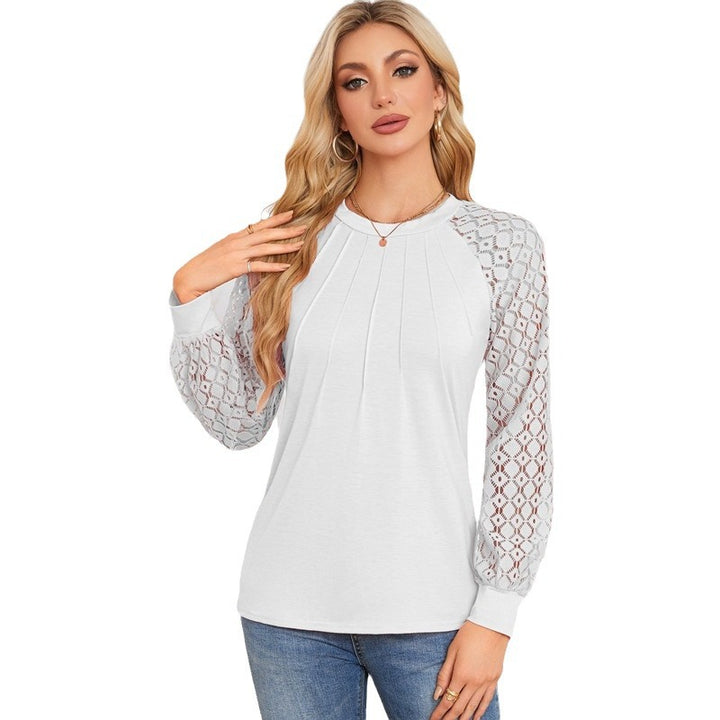 Damen Elegantes und atmungsaktives Oberteil mit Spitze Drune