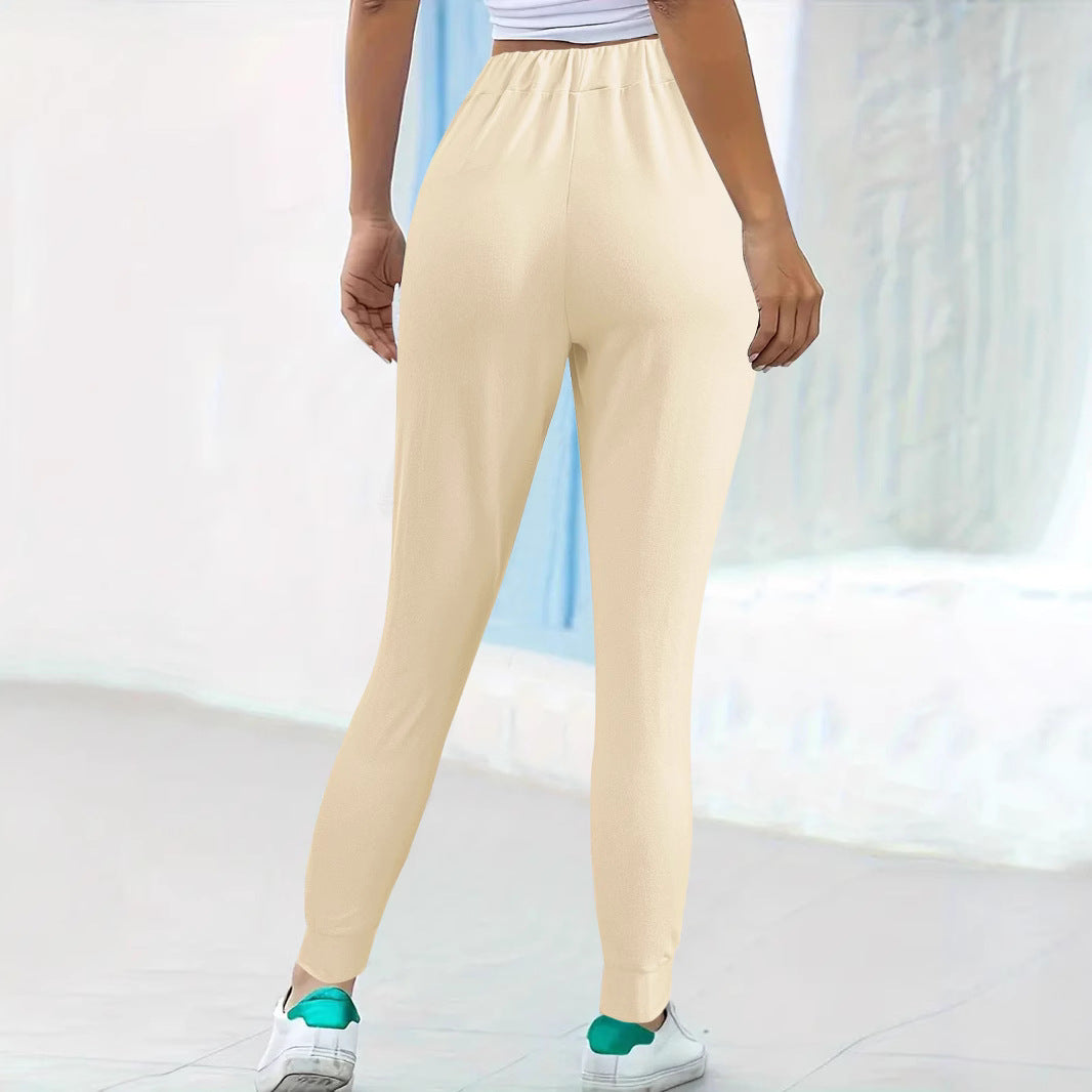 Damen bequeme Jogginghose mit elastischem Bund und praktischen Seitentaschen Drune