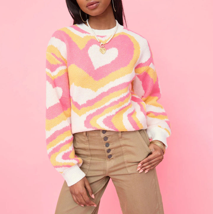 Damen farbenfroher Pullover Drune