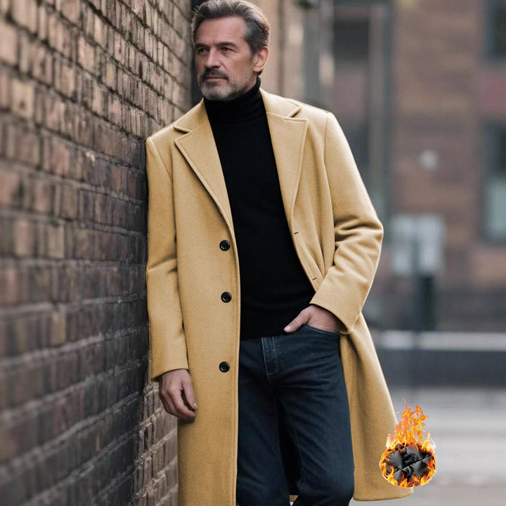 Herren eleganter Wollmantel Drune