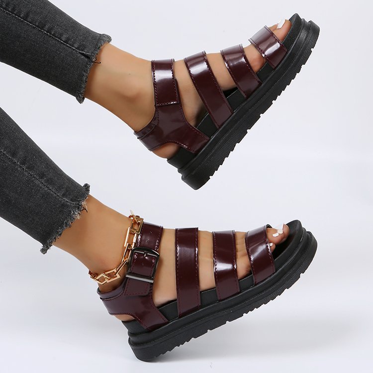Damen Komfortable und trendige Riemchen-Sandalen Drune