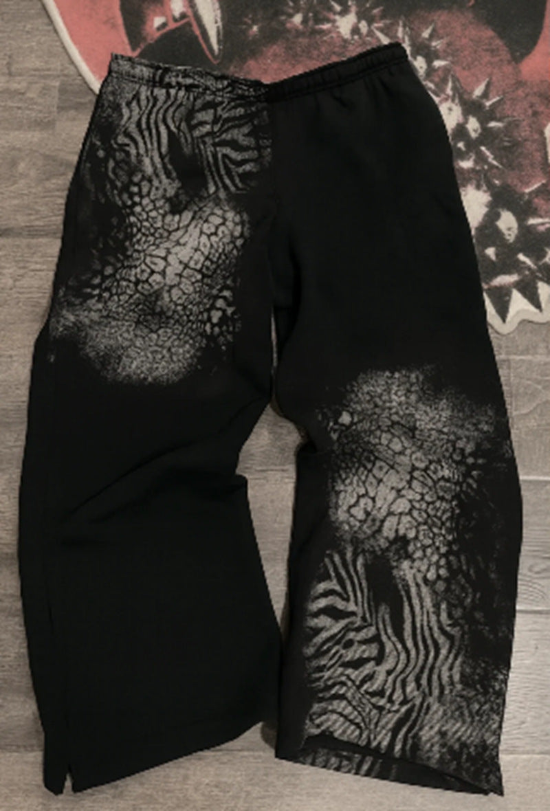 Damen Freizeithose mit kreativem Tiermuster Drune