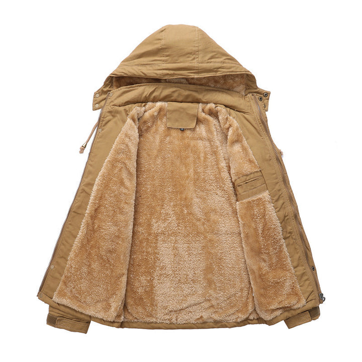 Herren vielseitige Outdoor-Jacke mit gefütterter Kapuze Drune