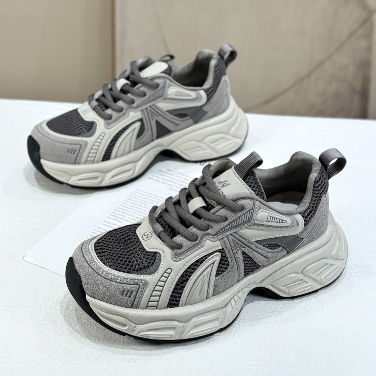 Damen Sportliche Sneakers mit atmungsaktivem Mesh und dämpfender Sohle Drune
