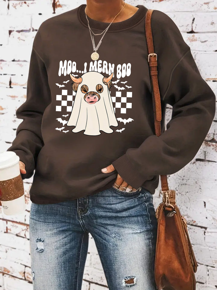 Damen Sweatshirt im fröhlichen Halloween-Design Drune