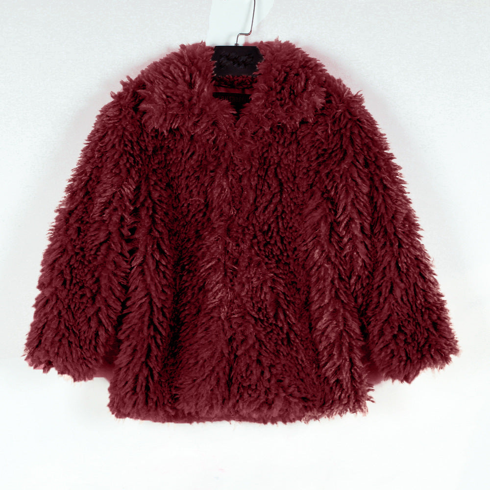 Damen Kuschelige Fleecejacke mit voluminösem Schnitt und großem Kragen Drune