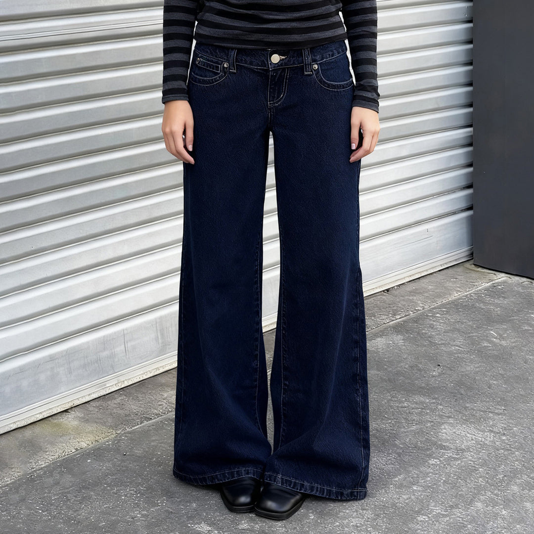 Damen Weite Jeans im lässigen Schnitt Drune