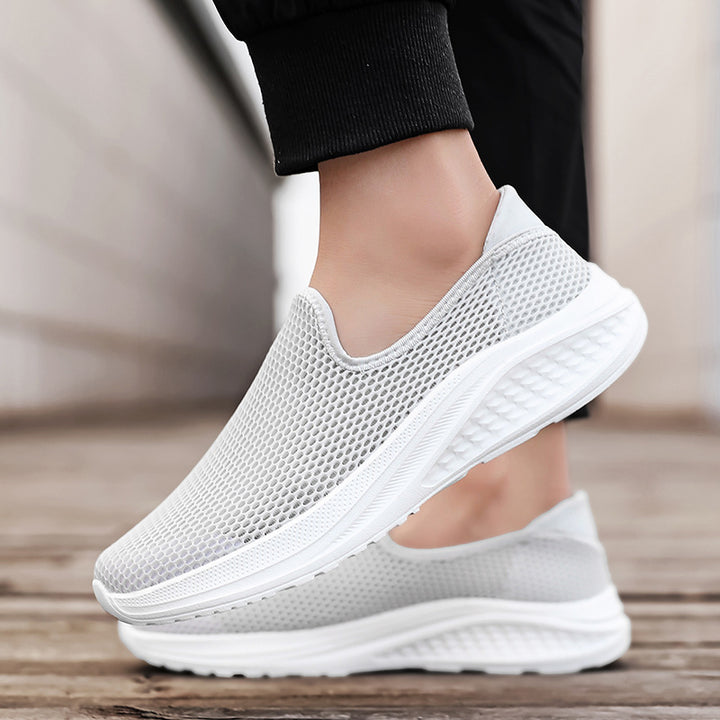 Herren nan atmungsaktiver Netz-Sportschuh mit Schlupfform und stoßdämpfender Laufsohle Drune