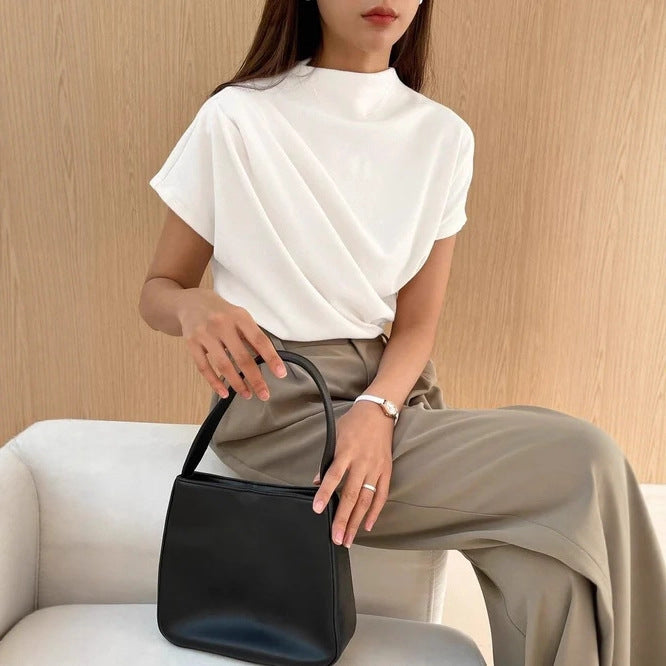Damen Elegantes und lässiges Oberteil mit drapiertem Design Drune