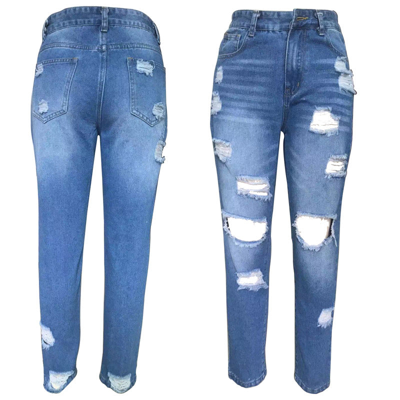 Damen destroyed Boyfriend Jeans Drune